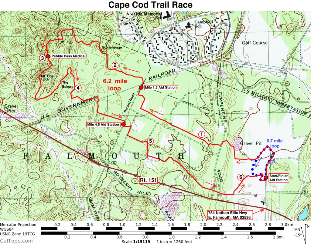 Course Map | Cape Cod Trail Race